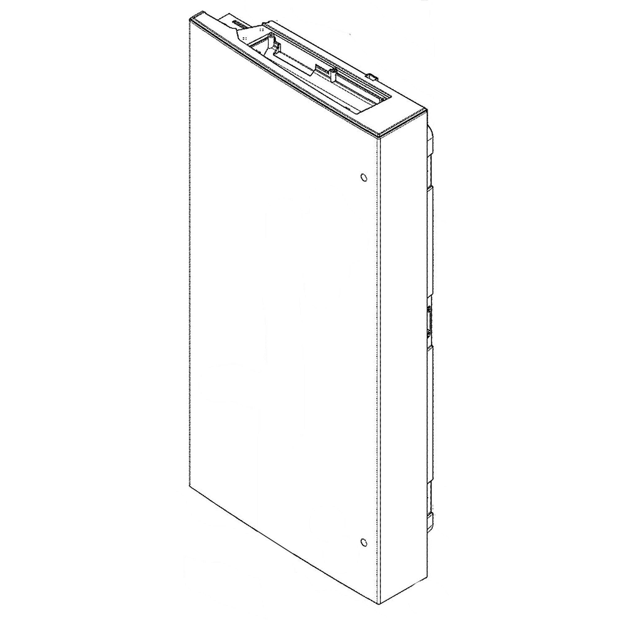 Part #wr78X44185, Refrigerator Door - Left Hand - Stainless Steel