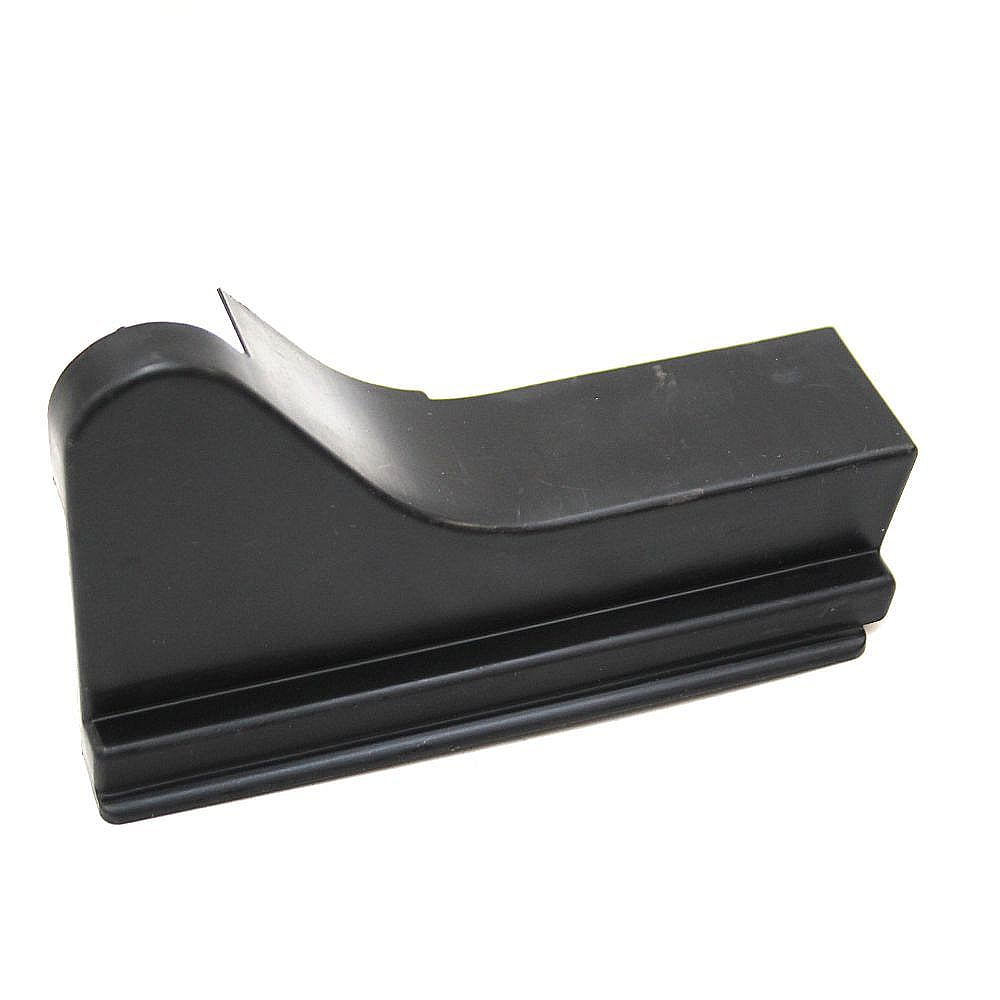 GE Part #wr79X10012, Refrigerator Toe Grille End Cap, Right (Black) | 11.00 x 8.00 x 1.80