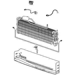 Refrigerator Freezer Evaporator Assembly WR85X10109
