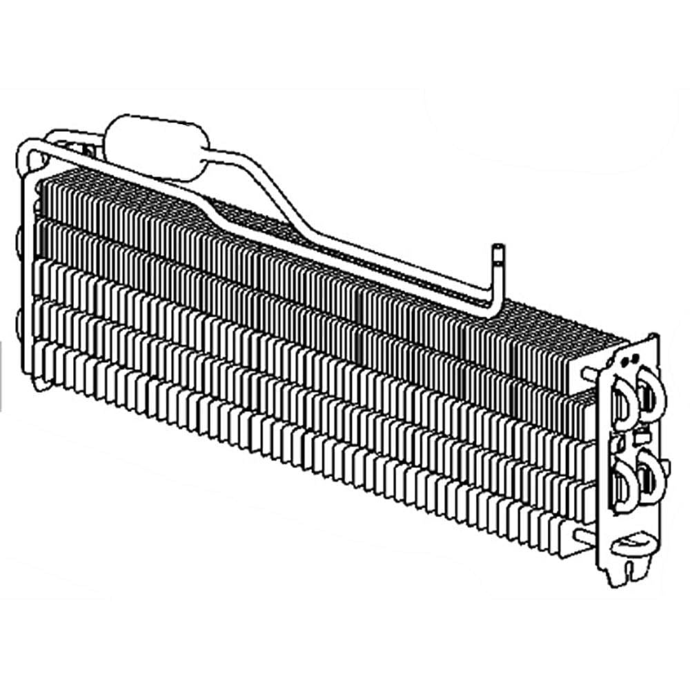 GE Part #wr85X10110, Refrigerator Freezer Evaporator | 30.10 x 6.60 x 7.70