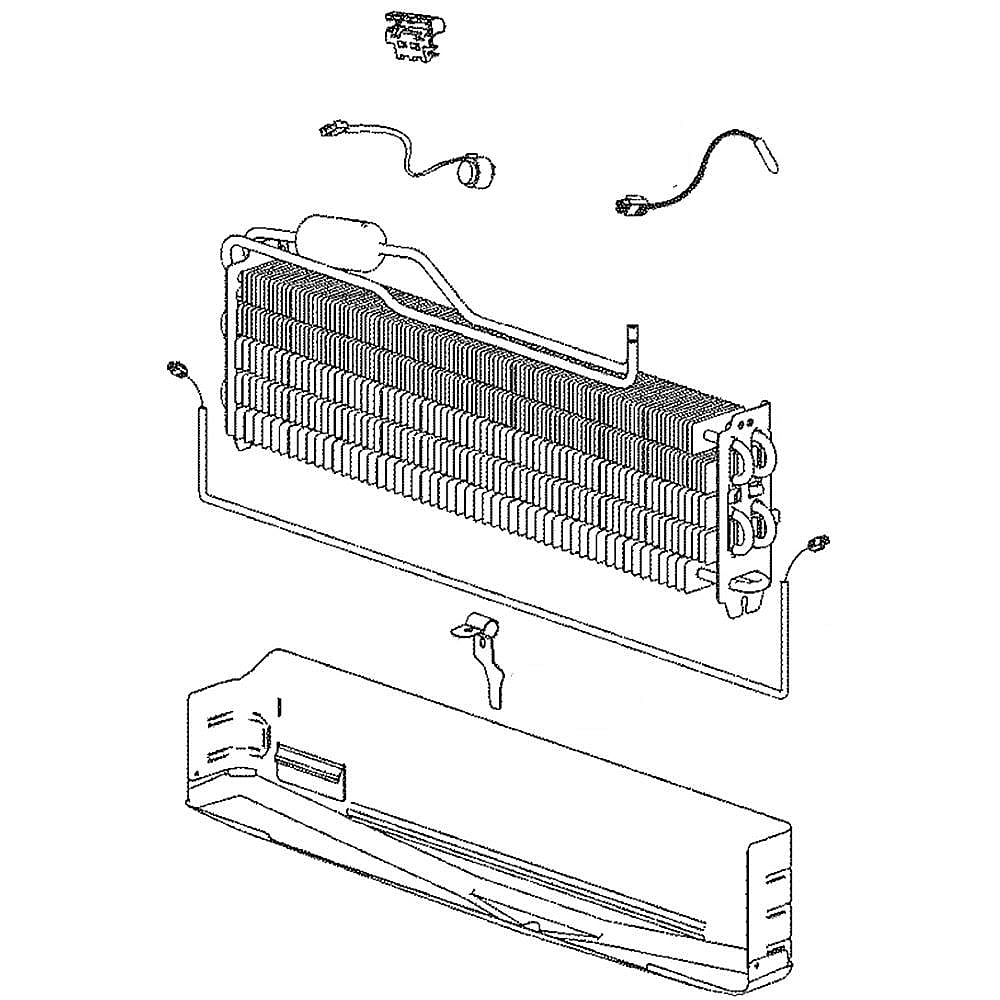 Refrigerator Freezer Evaporator Assembly