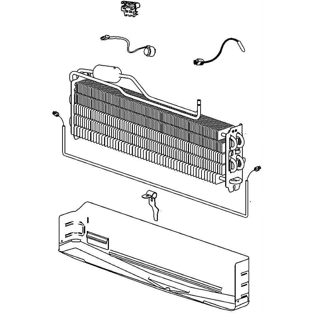 Part #wr85X10144, Evaporator Assembly