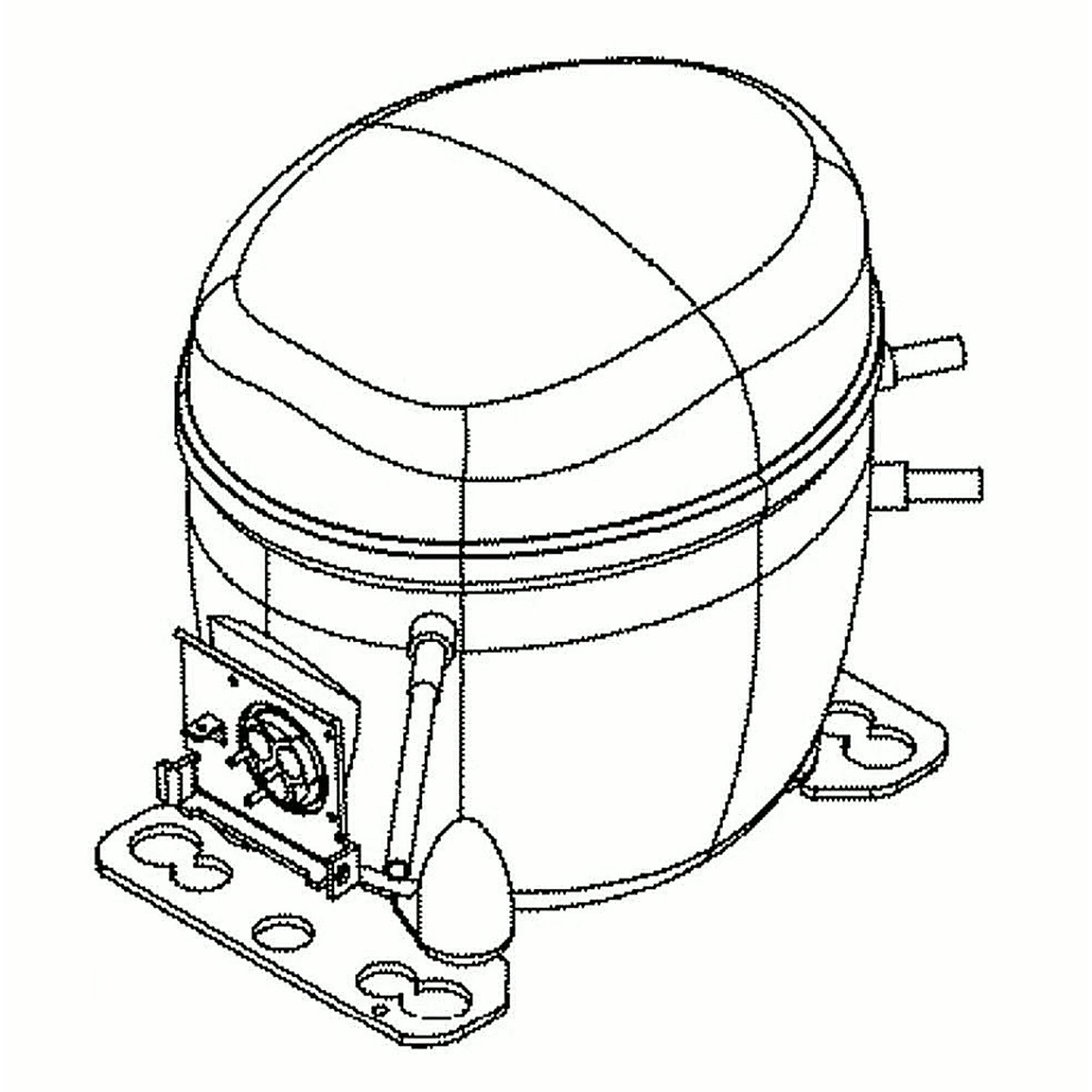 GE Part #wr87X10227, Refrigerator Compressor