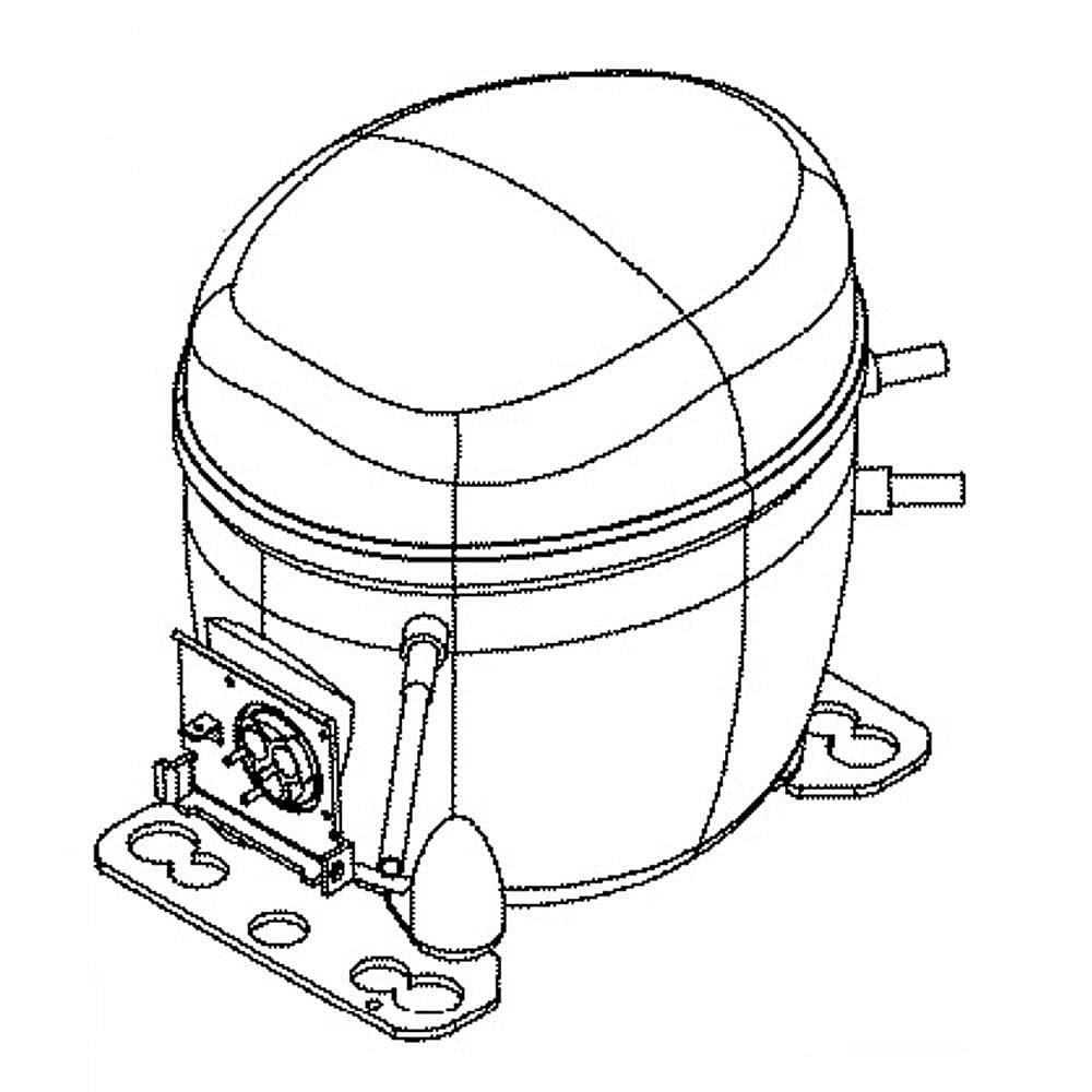 Part #wr87X20937, Refrigerator Compressor Kit | 13.40 x 11.50 x 10.10