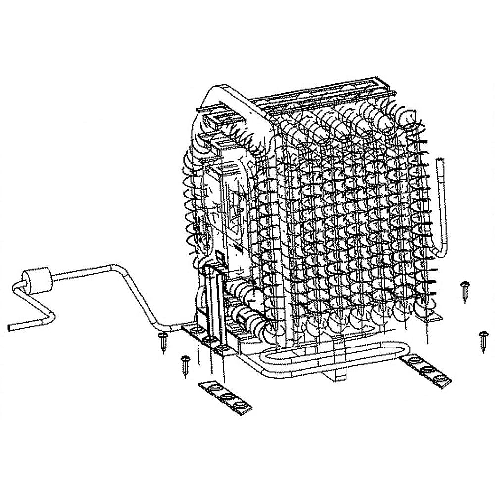 Part #wr87X22665, Refrigerator Condenser / 15.50 x 12.60 x 11.30