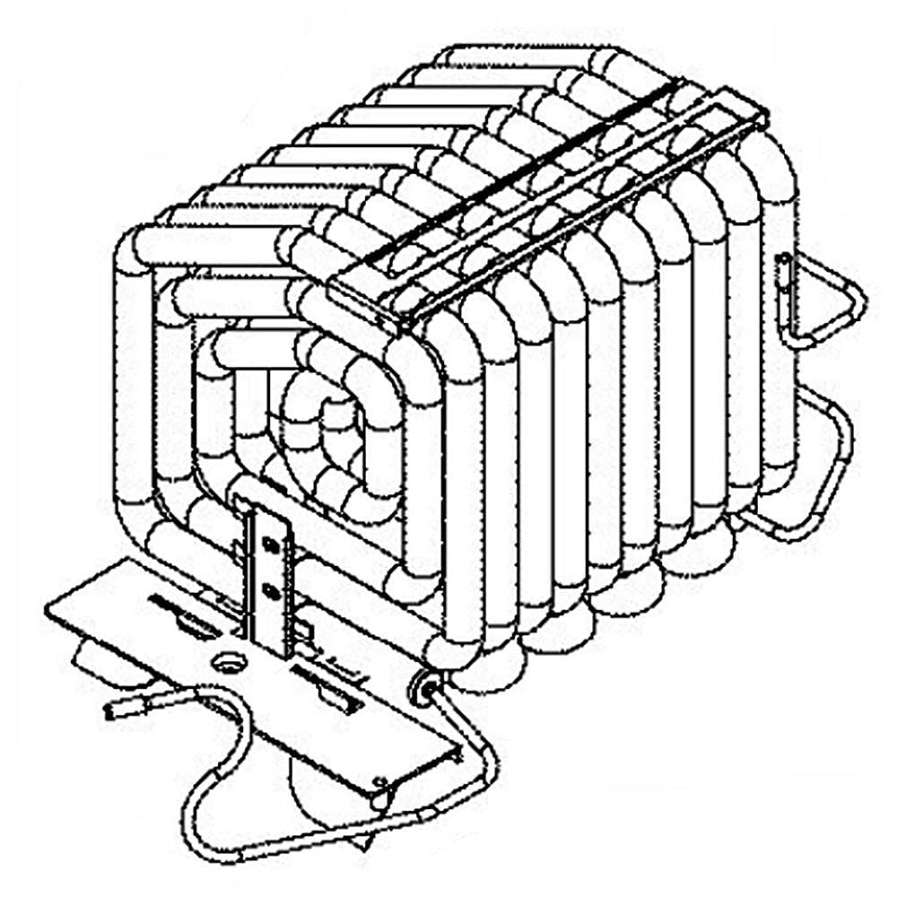Part #wr87X32326, L-Fin Al Condenser 10 Pass (Replaces Wr87X29574) / 1.00 x 1.00 x 1.00