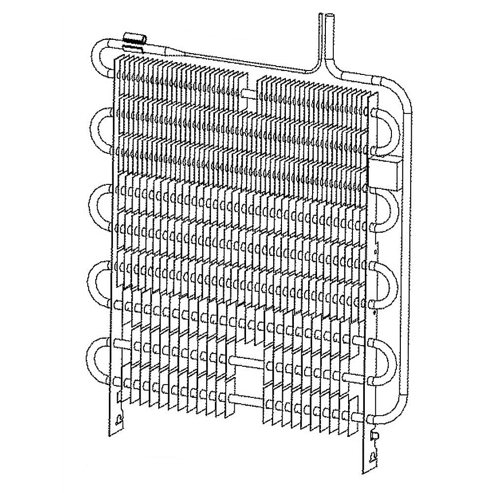 REFRIGERATOR EVAPORATOR W/ FOAM BLOCKS