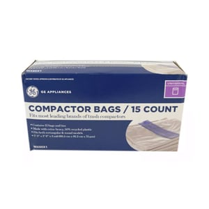 Trash Compactor Bag, 15-pack WX60X0001