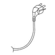 Refrigerator Power Cord for Samsung RF265BEAESR/AA-00 - Part 3903-001032