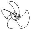 Refrigerator Evaporator Fan Blade DA31-20138A