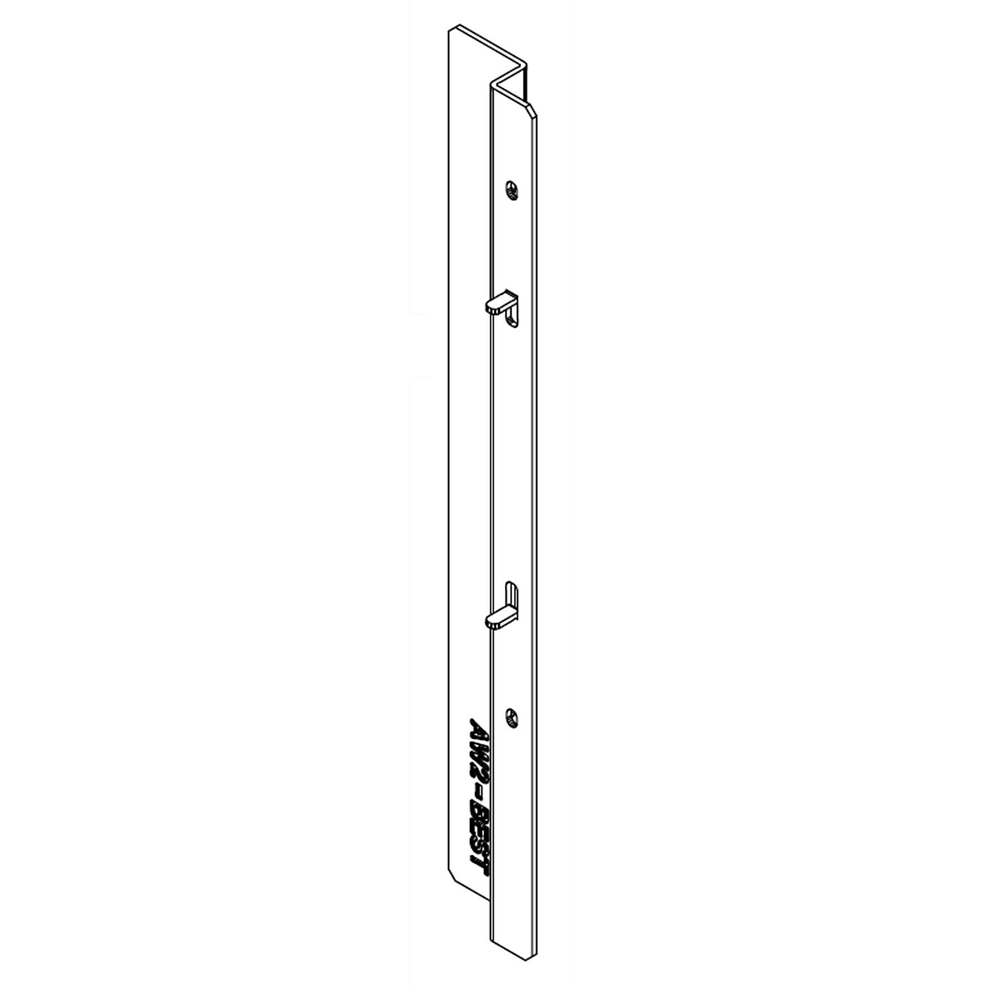 Part #da61-04330A, Refrigerator Shelf Support Rail, Left