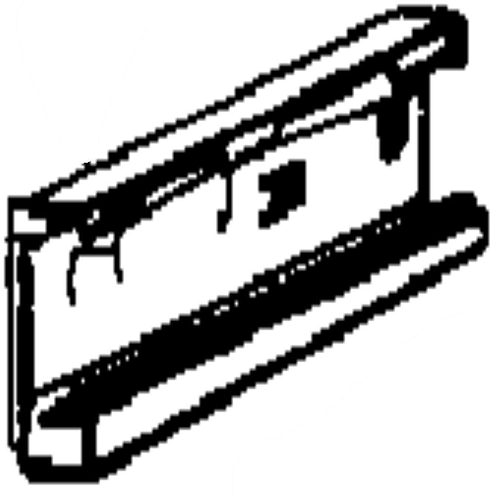 Part #da61-04507A, Refrigerator Freezer Basket Support Rail, Left / 17.24 x 3.78 x 2.05
