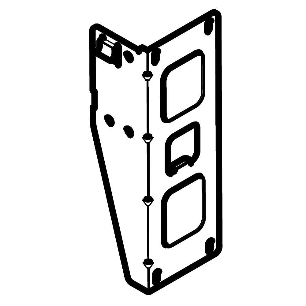 Part #da61-04840A, Refrigerator Freezer Drawer Rail Support, Left