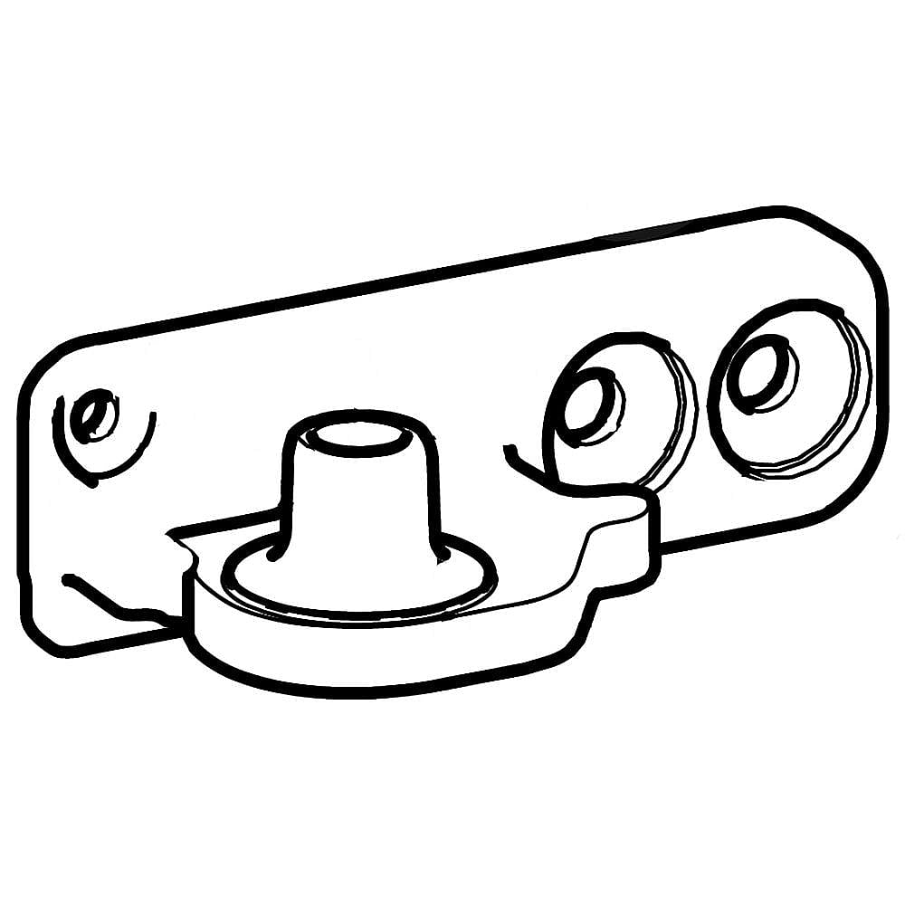 Part #da61-10859B, Refrigerator Door Hinge, Left Center