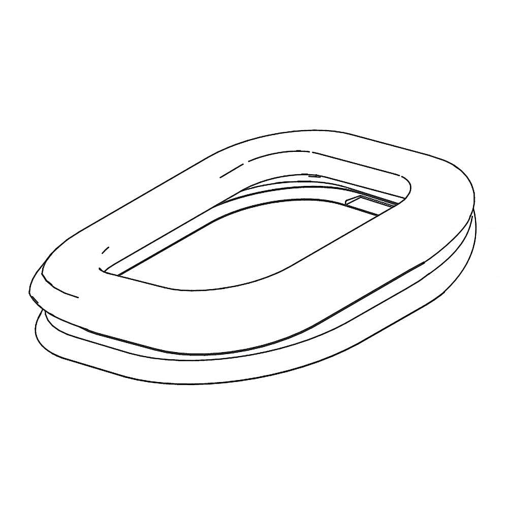 Samsung Part #da63-09013A, Refrigerator Dispenser Ice Chute Cap Gasket | 5.12 x 5.12 x 0.98