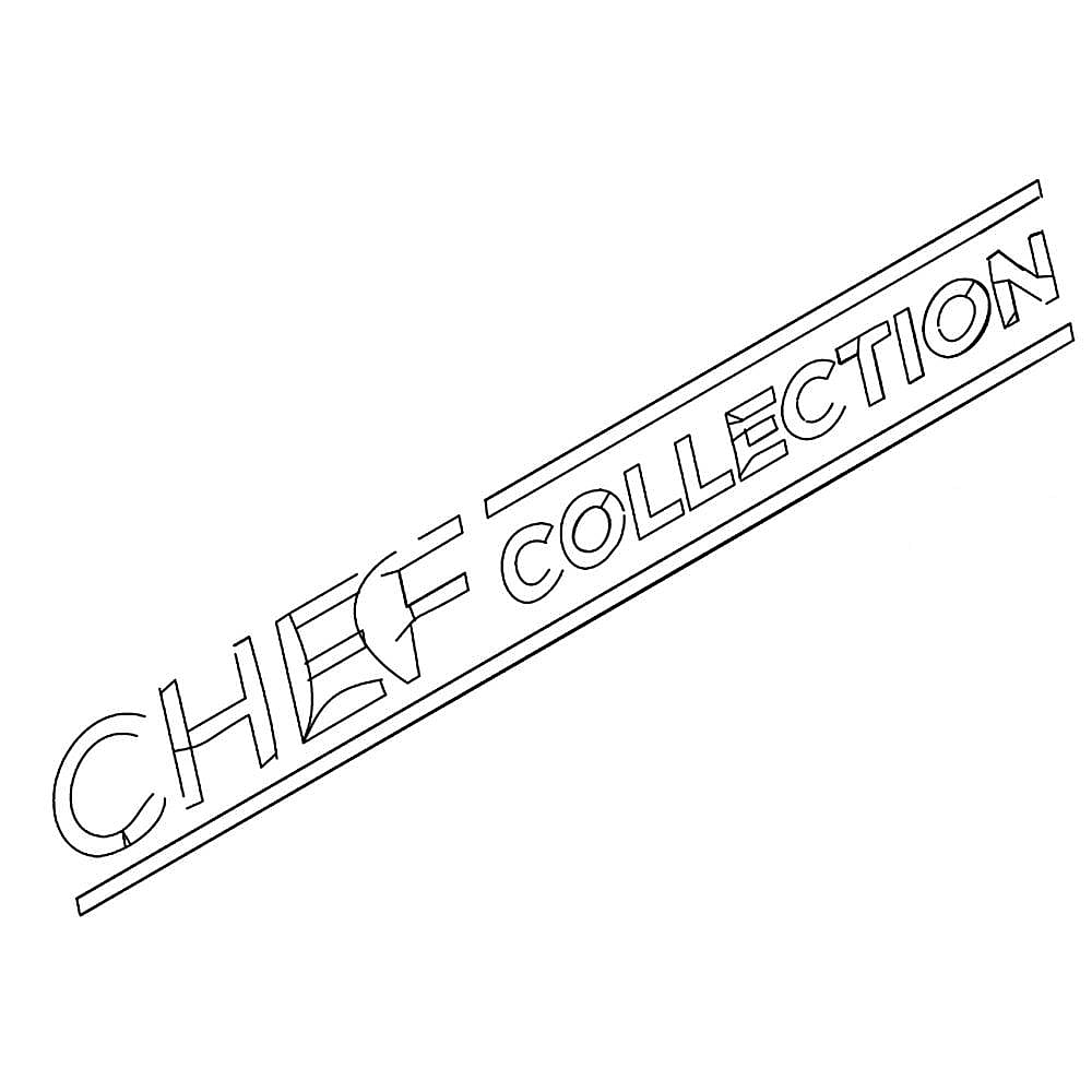 Part #da64-04752A, Refrigerator Inlay