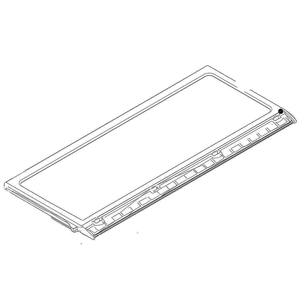 Part #da67-03713A, Refrigerator Shelf Front (White)
