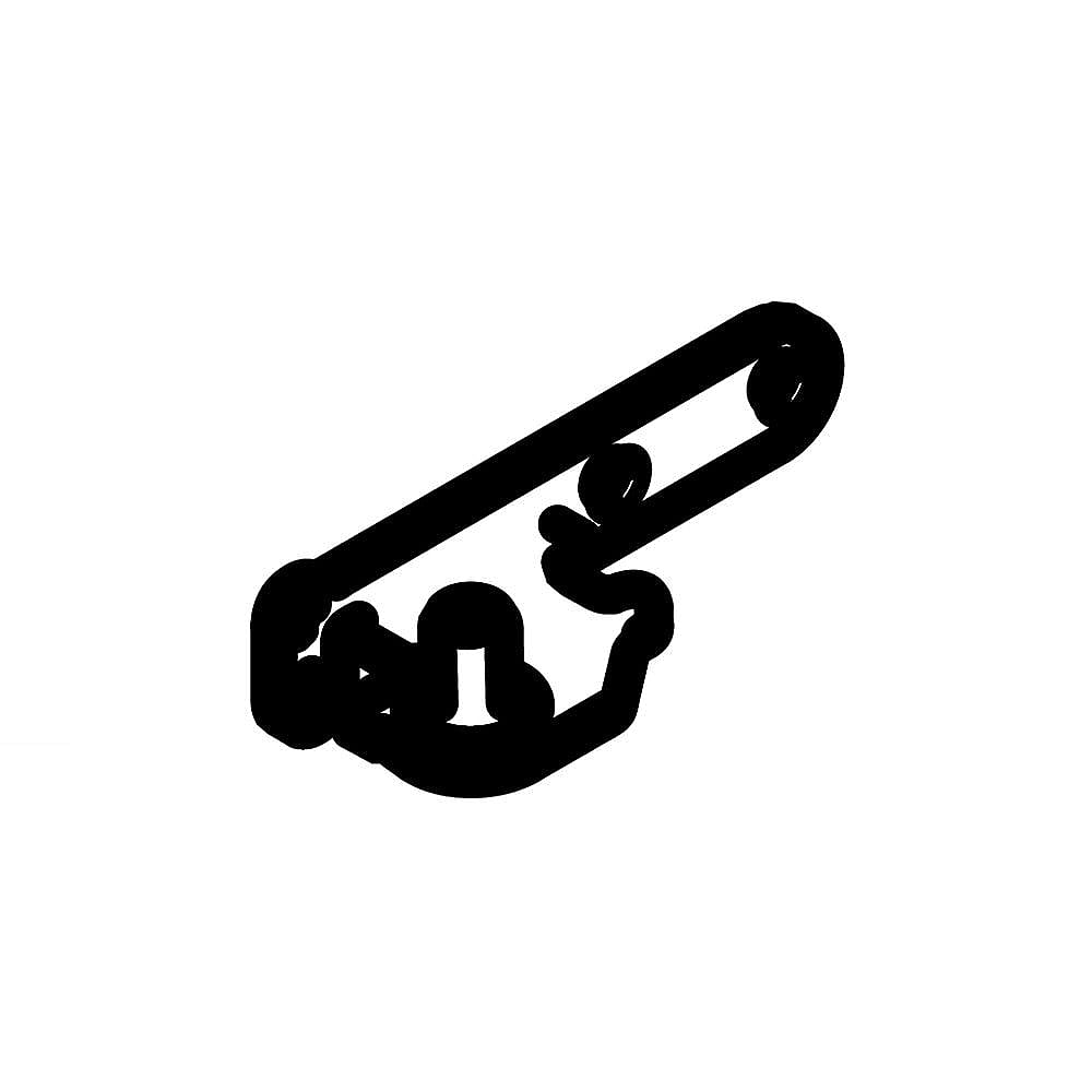 Part #da81-06155A, Refrigerator Hinge, Left / 5.00 x 0.79 x 2.05