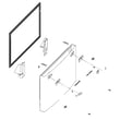 Refrigerator Freezer Door Assembly for Samsung RF23HCEDBBC/AA-00 - Part DA82-01340K