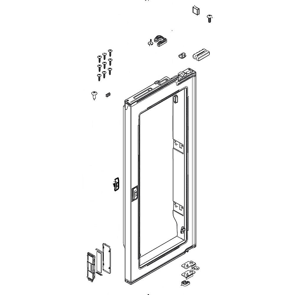Part #da82-02227Q, Refrigerator Door Assembly, Right