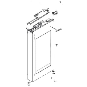 Refrigerator Convenience Door Inner Frame Assembly DA82-02345C