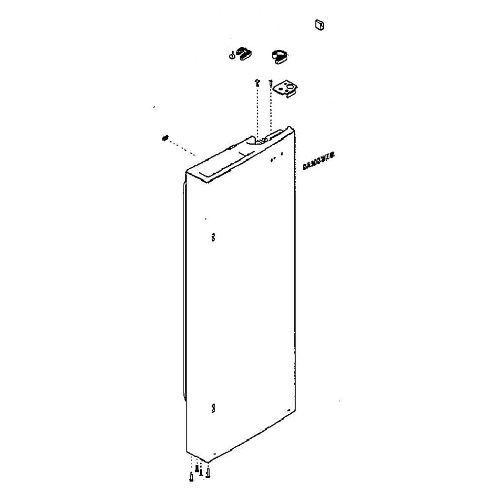Part #da82-02485C, Refrigerator Door Assembly (Right)