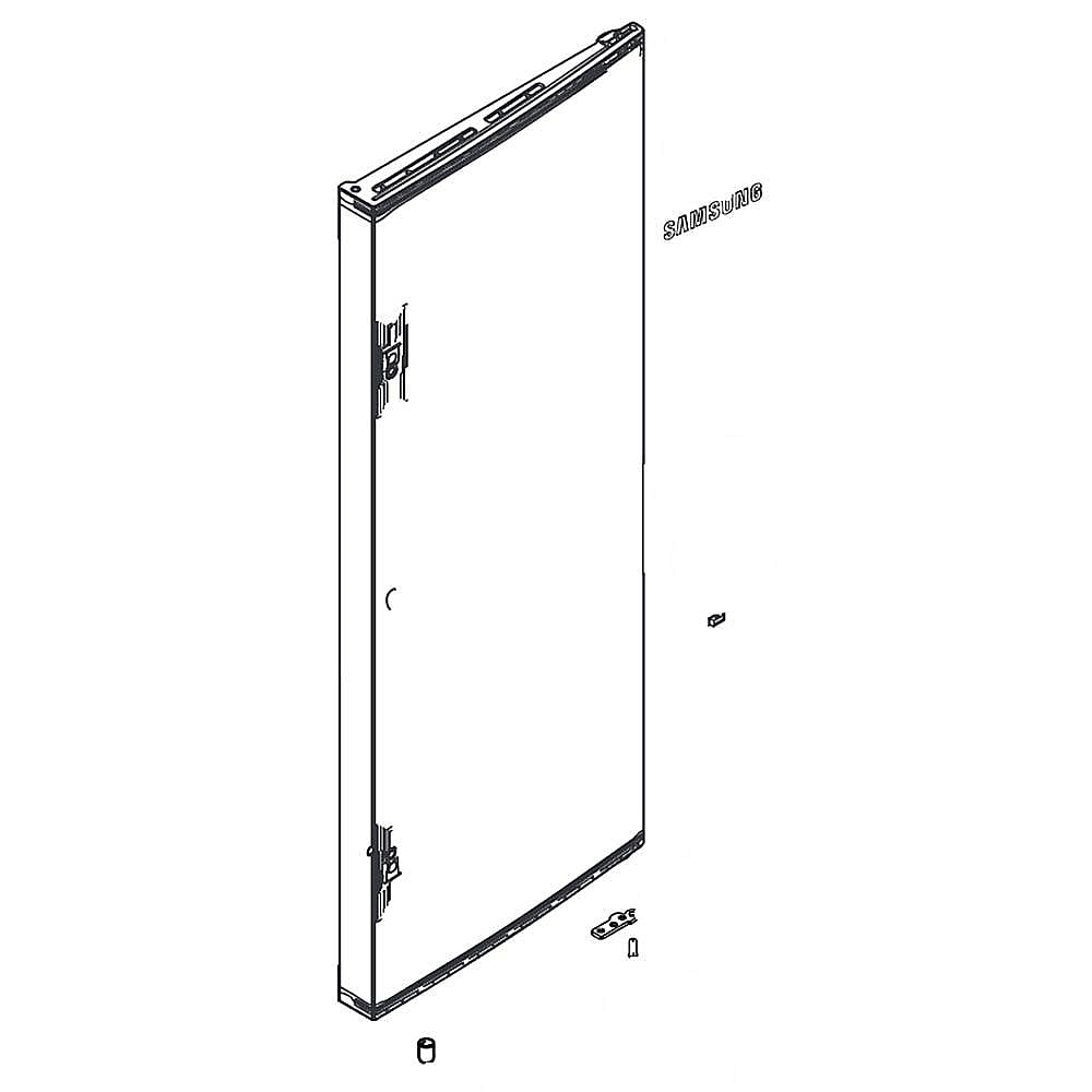 Part #da82-02487C, Refrigerator Door Assembly, Right (Replaces Da82-02487A)