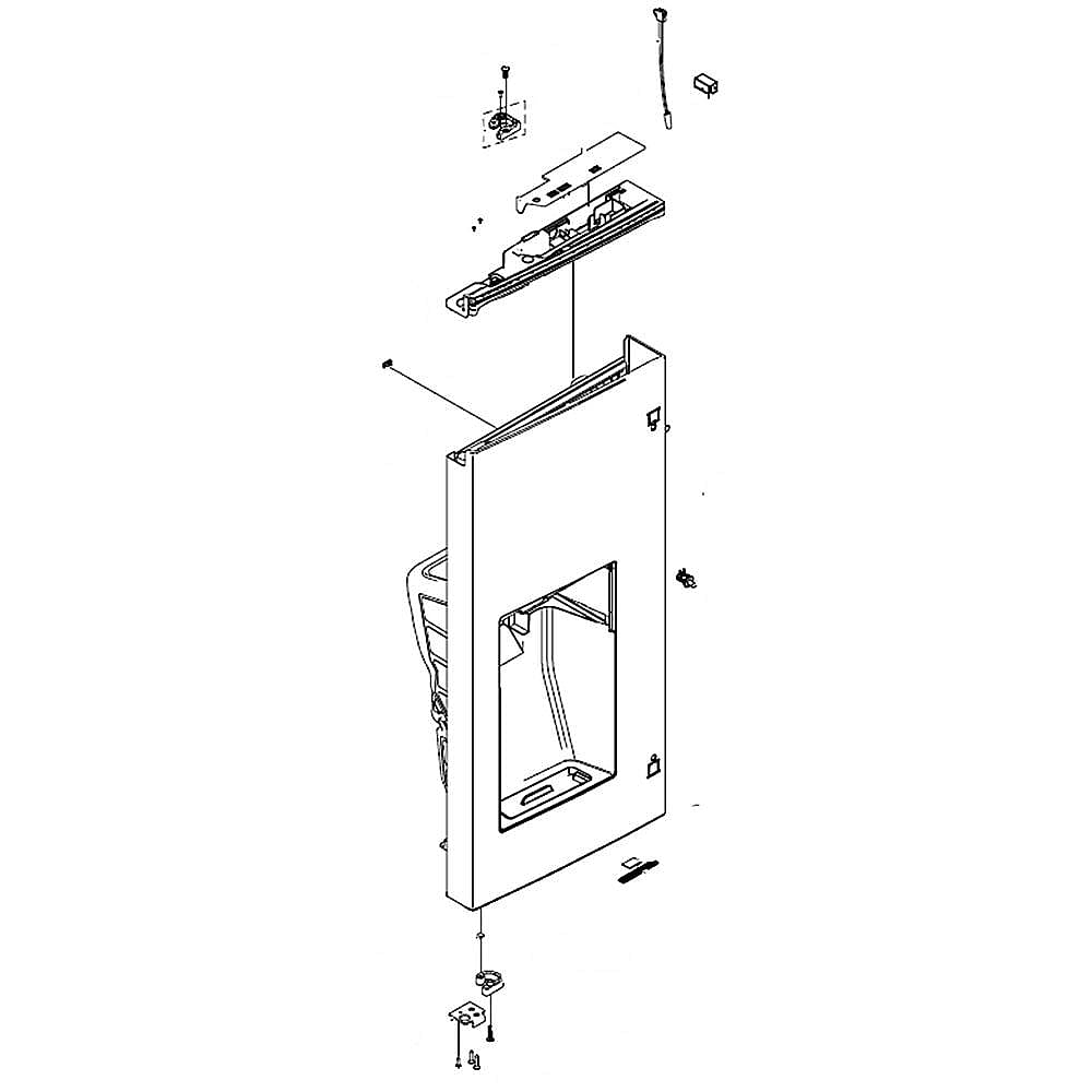 Part #da82-02504A, Refrigerator Door Assembly, Left