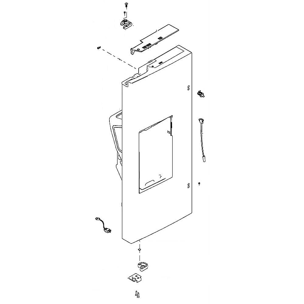 Part #da82-02521A, Refrigerator Door Assembly, Left / 45.28 x 21.65 x 12.99