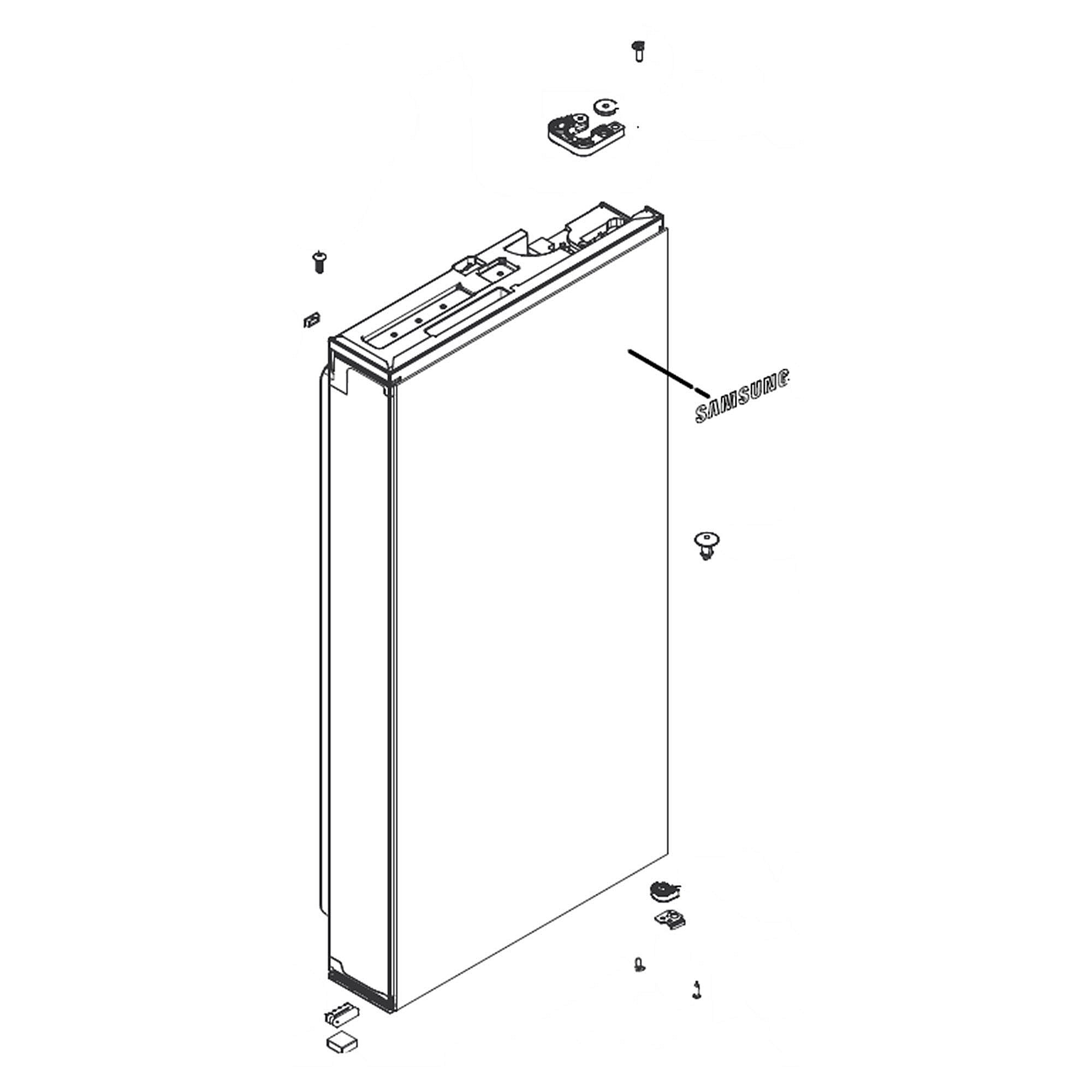 Part #da82-03049Z, A/s Assembly-Packing Door Ref Right;rf8000Mc