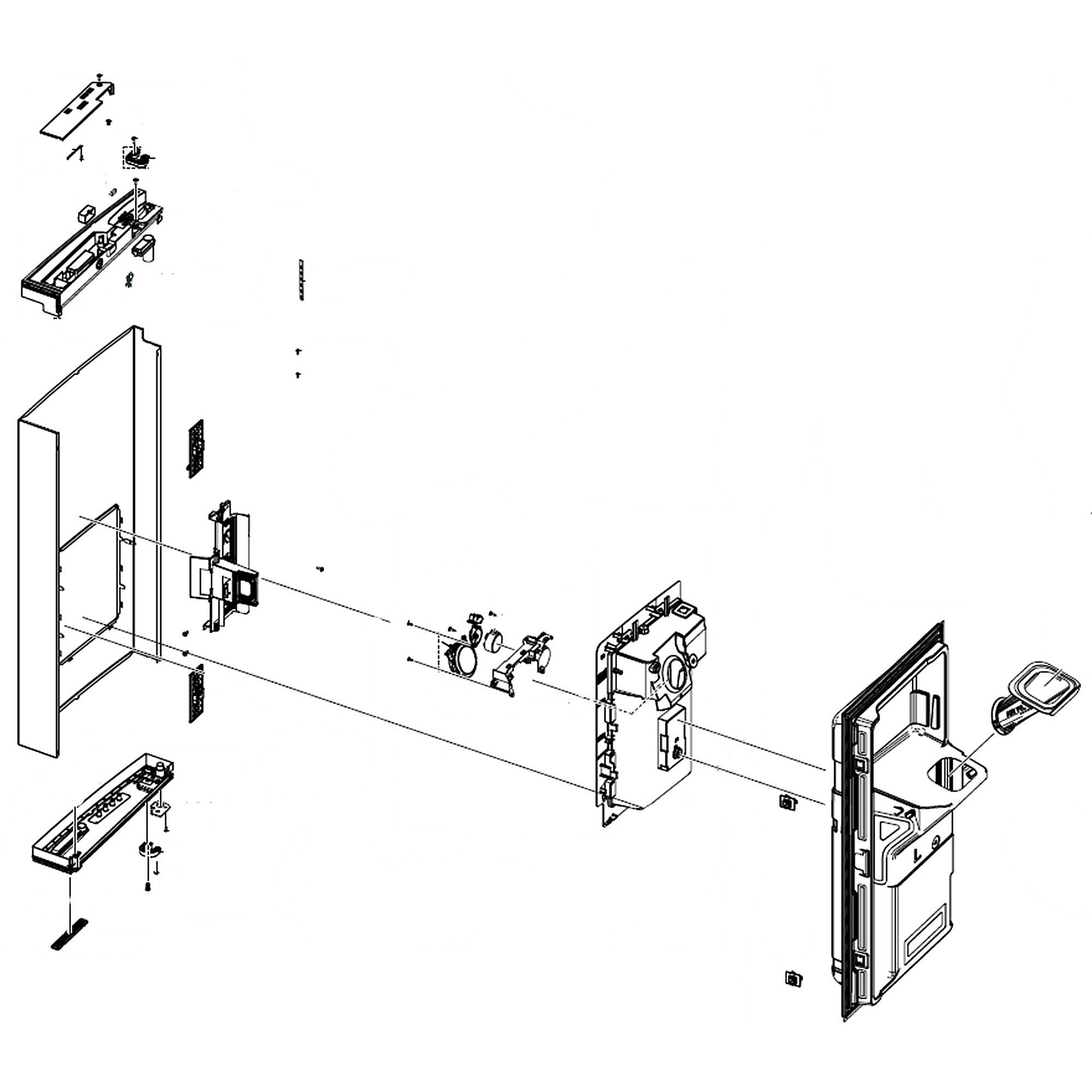 Part #da82-03291F, Pack Door L / 44.00 x 22.00 x 14.00