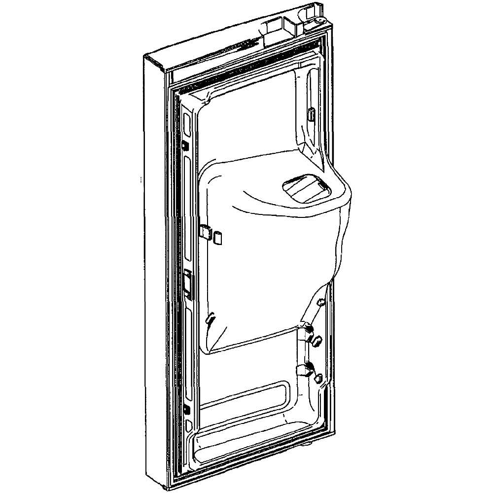 Samsung Part #da91-02703C, Refrigerator Door Assembly | 35.09 x 26.30 x 7.80