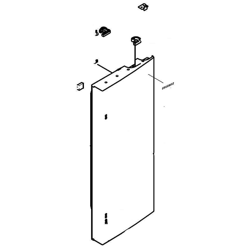 Part #da91-04146B, Refrigerator Door Assembly, Right