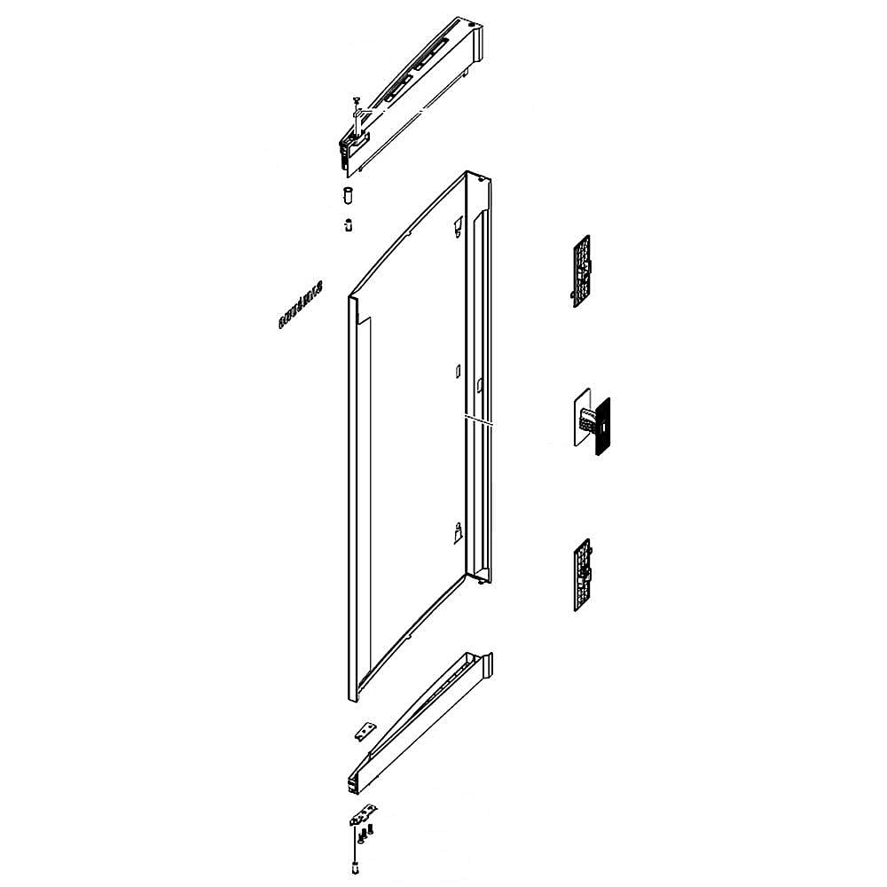 Refrigerator Door Outer Panel, Right