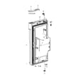 Refrigerator Door Assembly, Left for Samsung RF23J9011SG/AA-02 - Part DA91-04315J