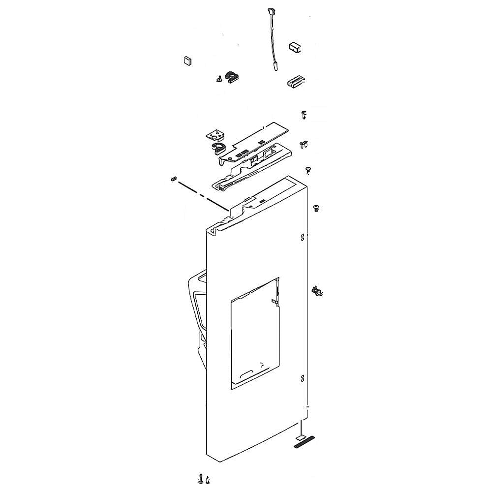 Part #da91-04330A, Refrigerator Door Assembly, Left