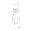 Refrigerator Door Assembly, Left for Samsung RF28HMEDBWW/AA-07 - Part DA91-04330A
