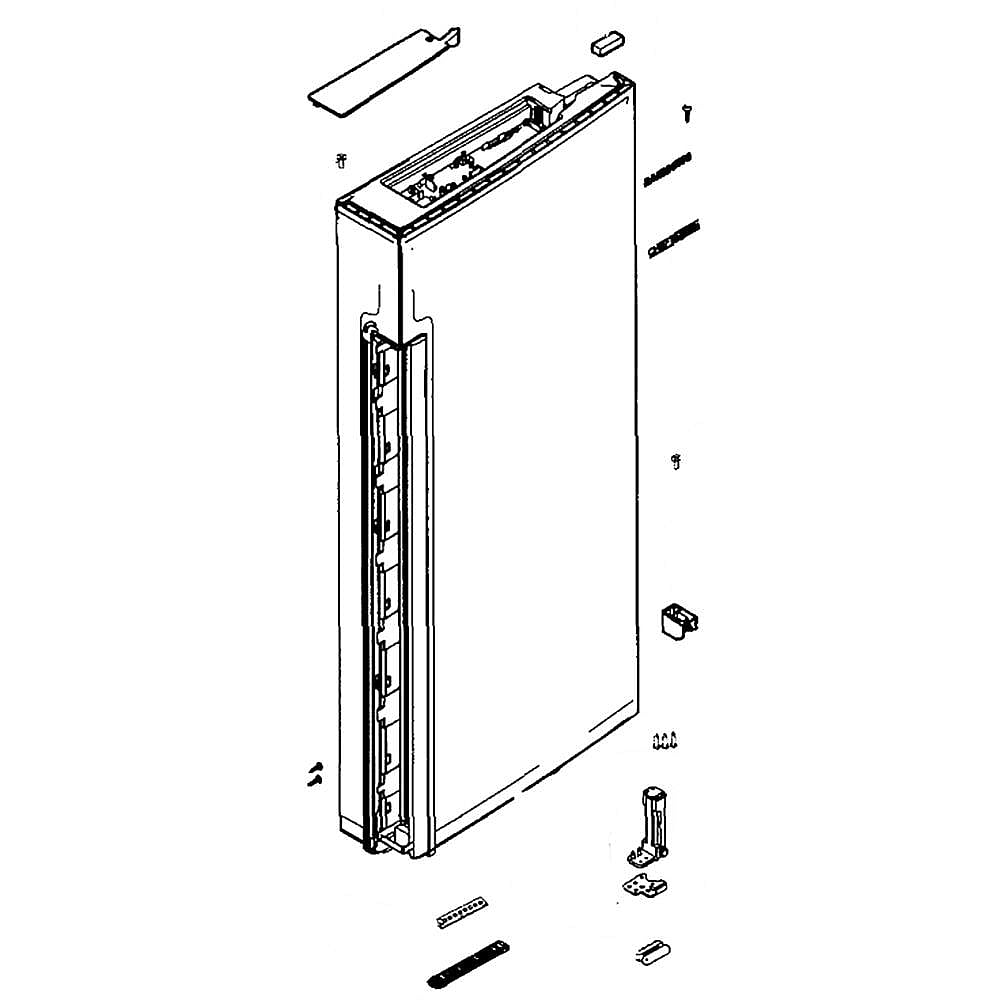 Part #da91-04393A, Refrigerator Door Assembly, Right