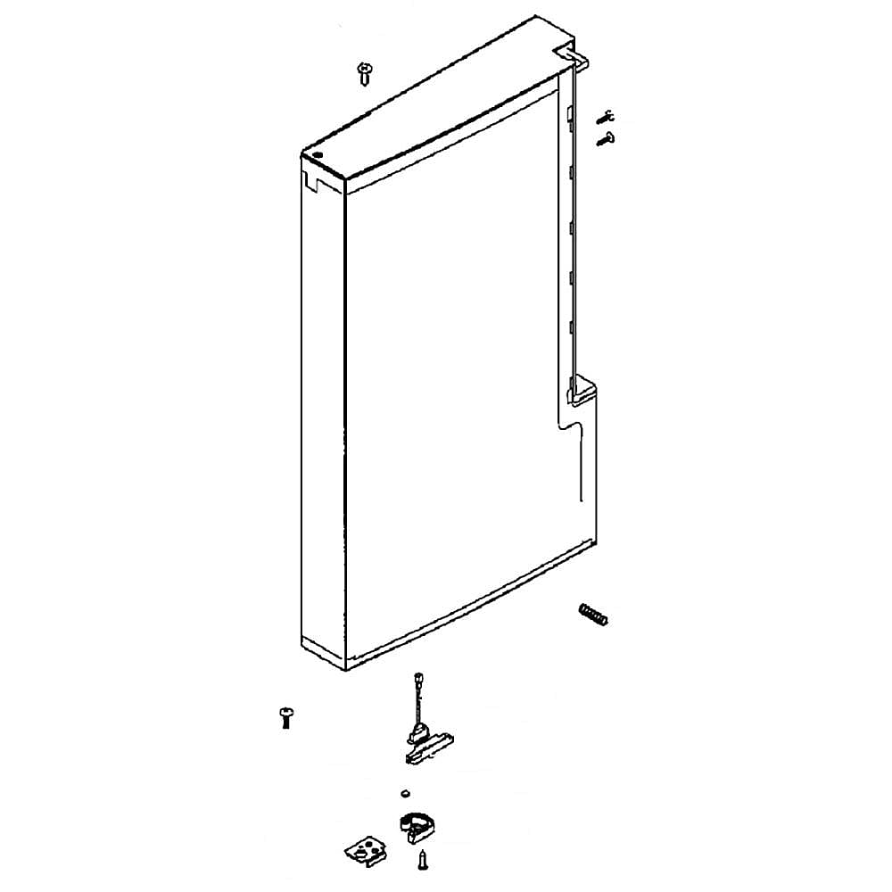 Part #da91-04395A, Refrigerator Freezer Door Assembly