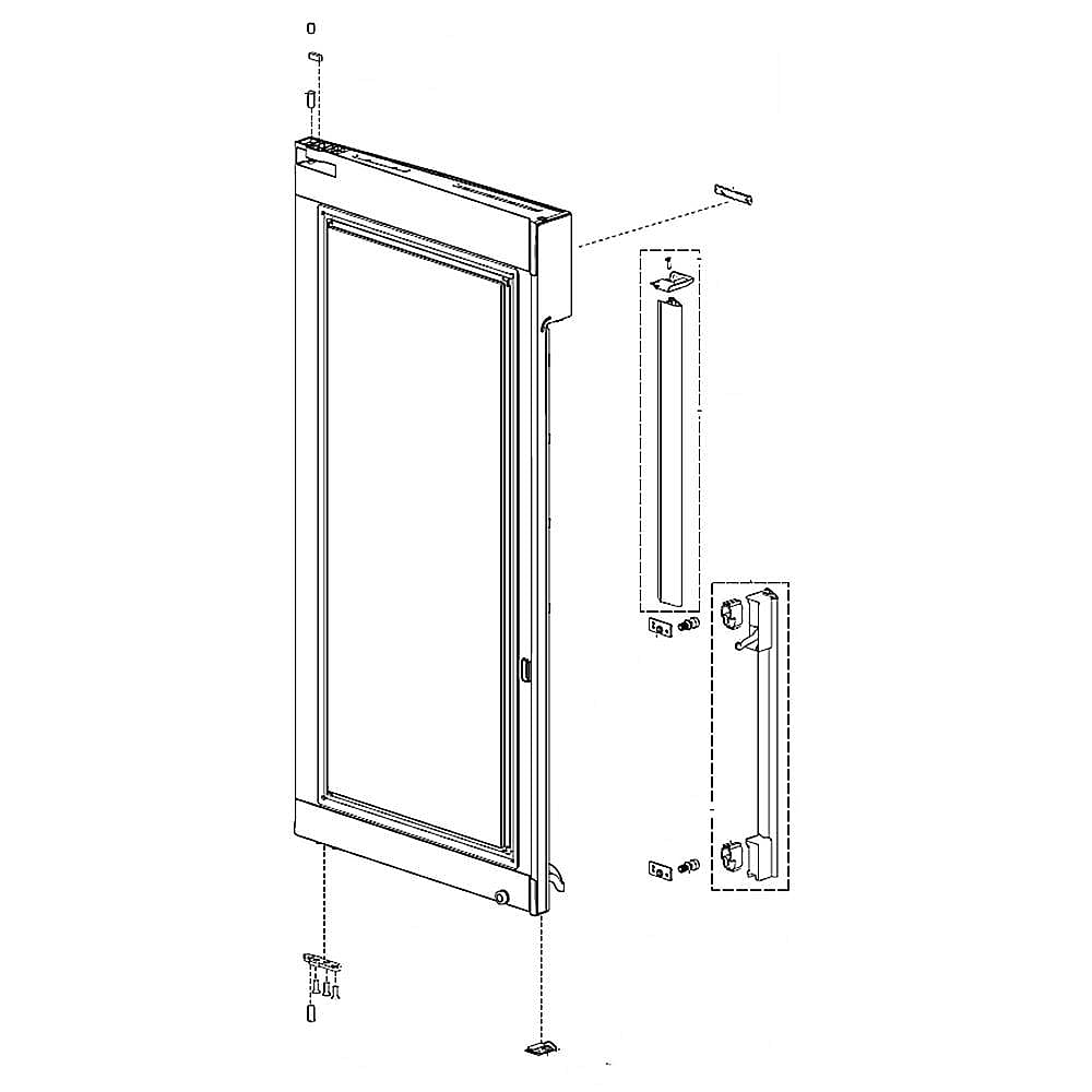 Refrigerator Convenience Door Assembly