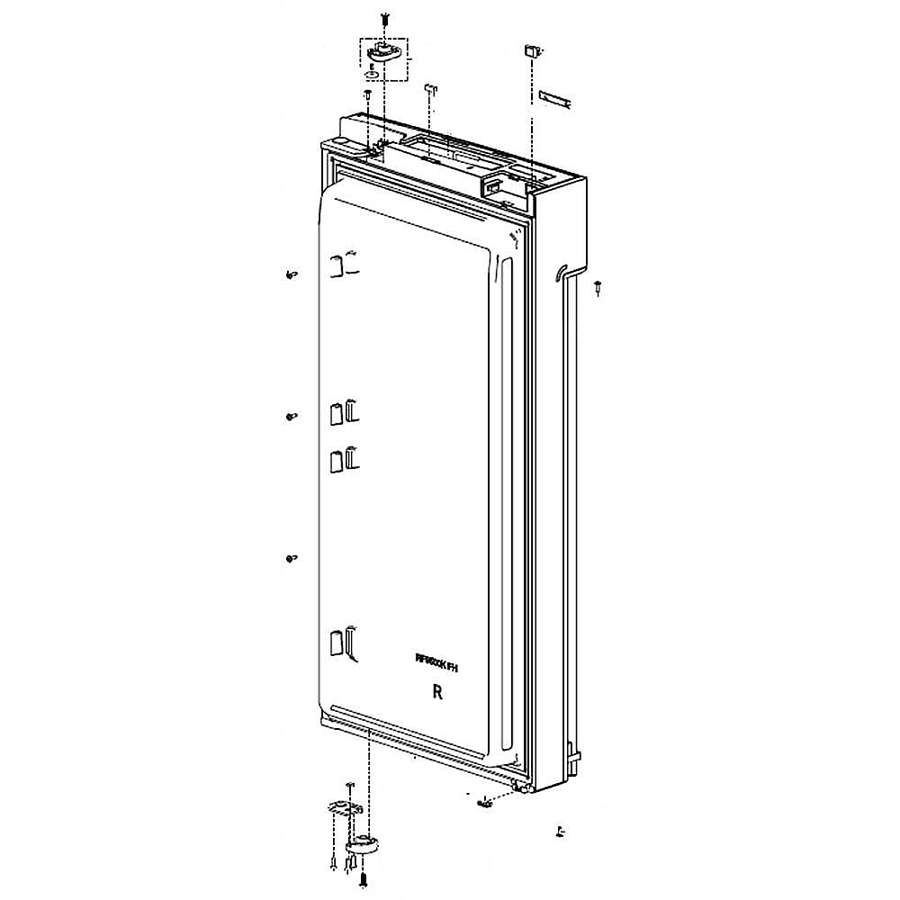Refrigerator Door Assembly, Right