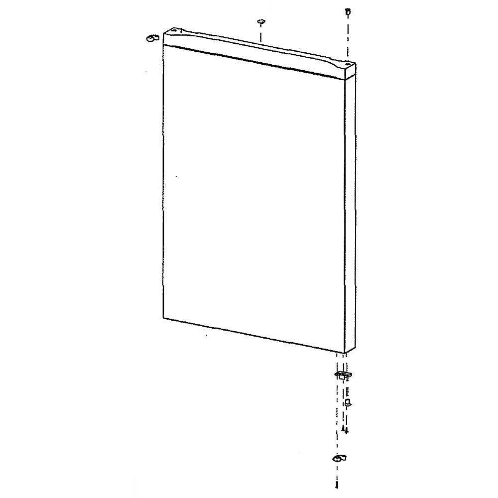 Samsung Part #da91-04685B, Refrigerator Door Assembly | 44.49 x 31.89 x 8.27