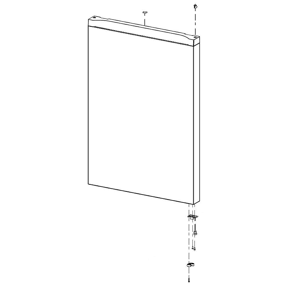 Part #da91-04686B, Refrigerator Door Assembly / 45.28 x 36.22 x 7.48