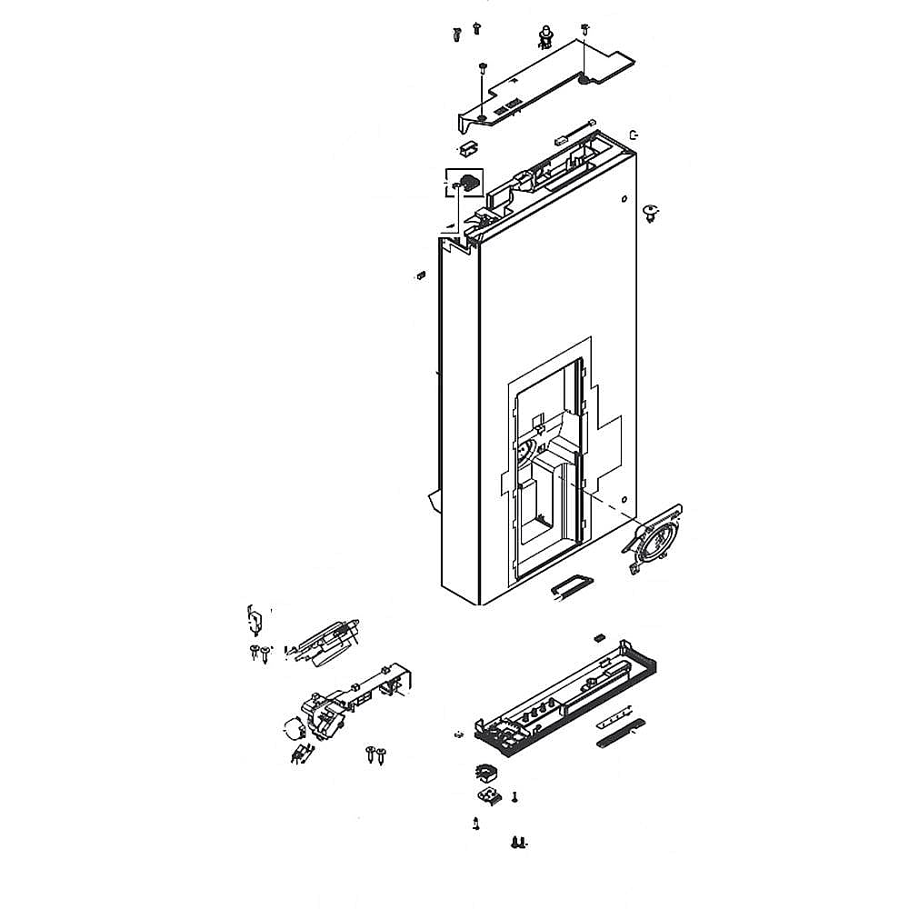 Part #da91-04693G, Refrigerator Door Assembly, Left