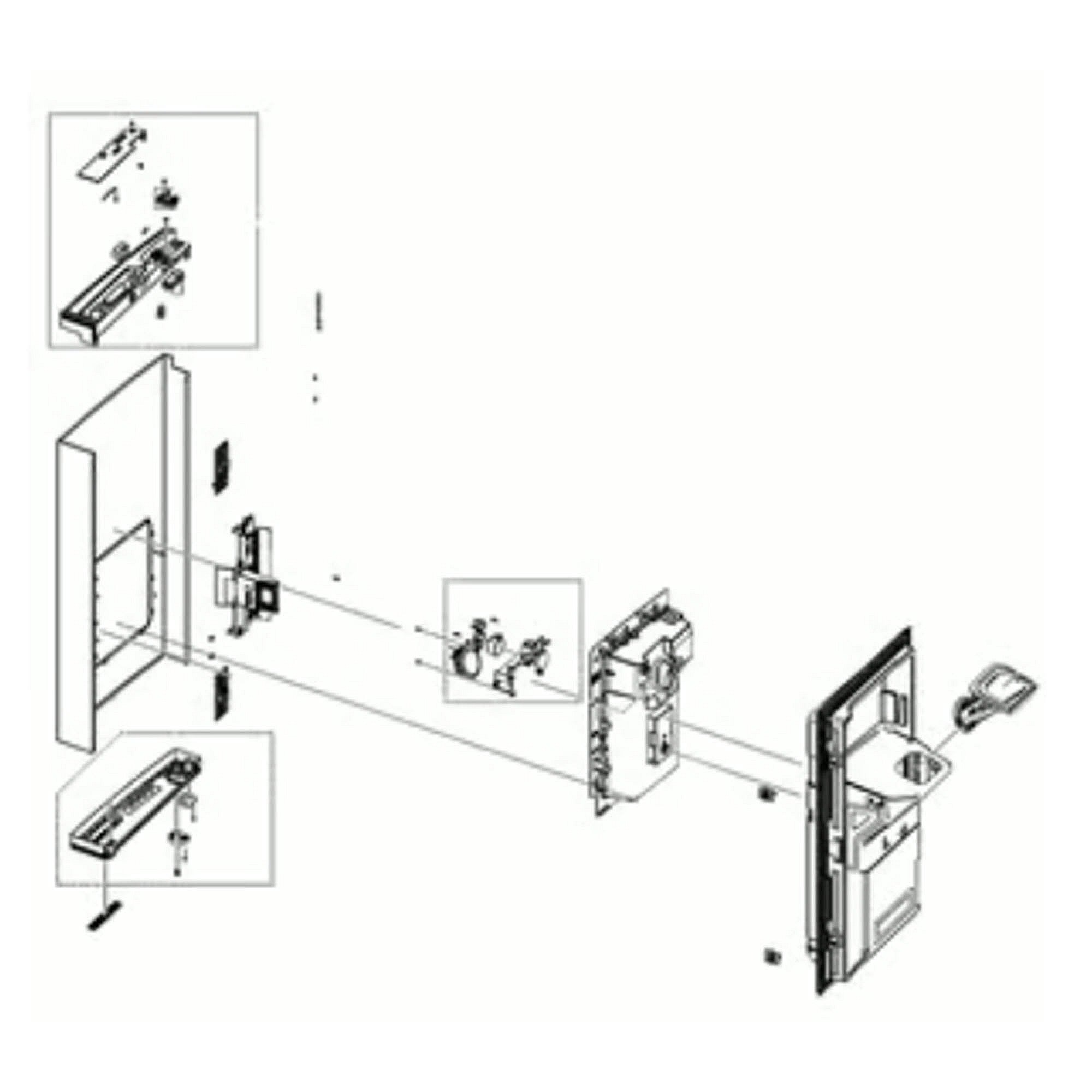 Part #da91-05050V, Refrigerator Door Assembly, Left