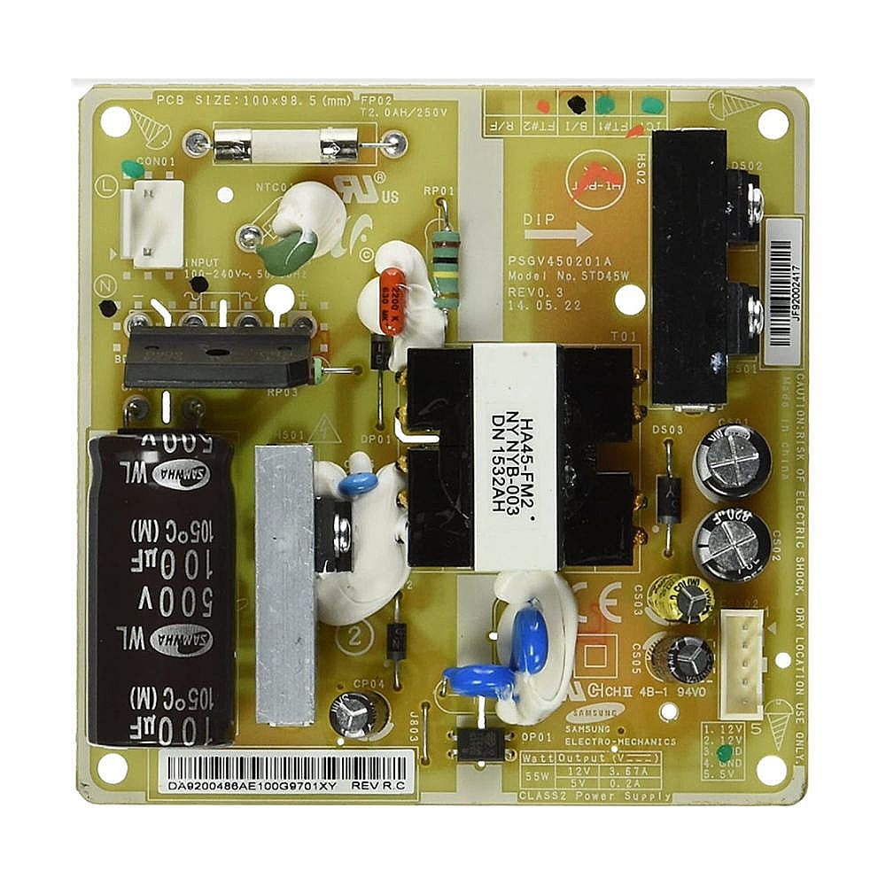 Part #da92-00486Ar, Refurbished Refrigerator Power Control Board