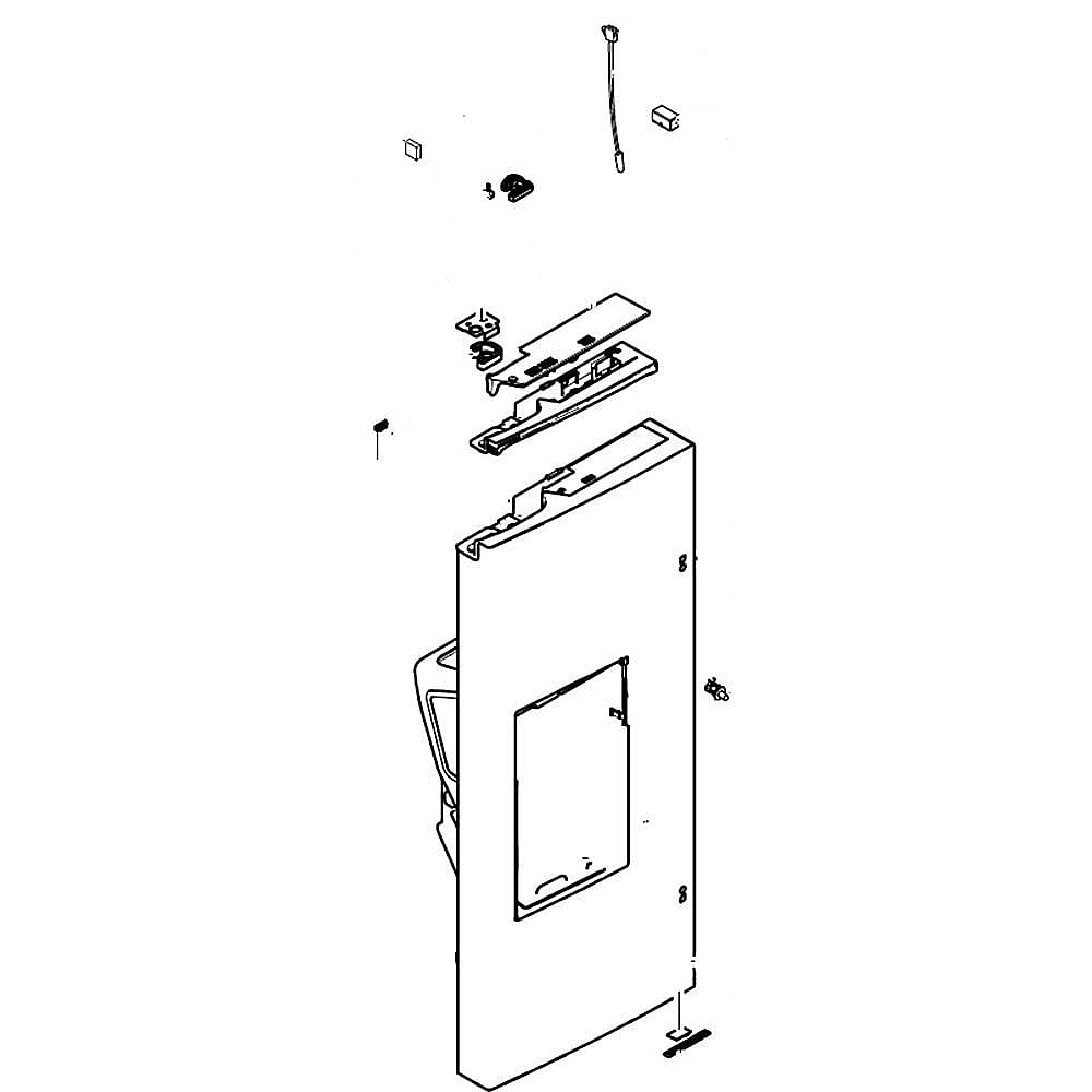 Samsung Part #da94-02563A, Refrigerator Door Assembly, Left