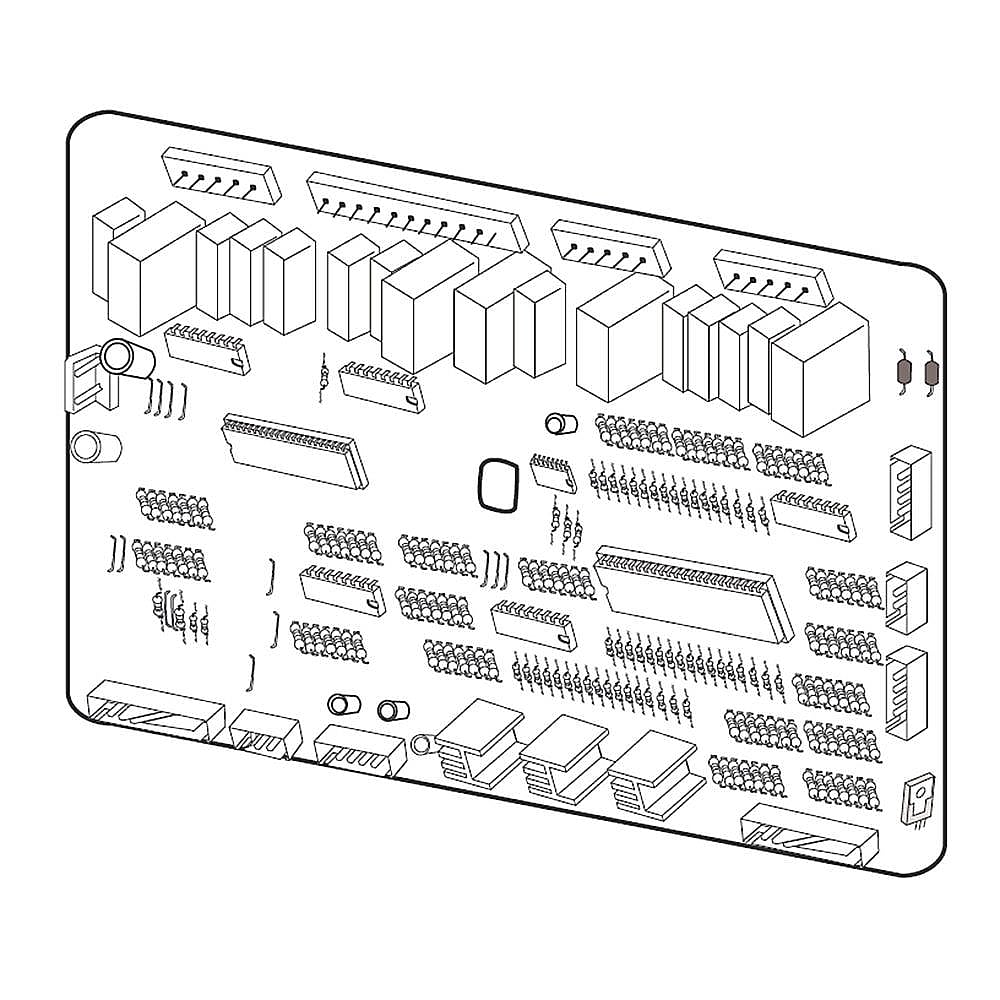 Samsung Part #da94-02663D, Refrigerator Power Control Board | 12.60 x 10.00 x 2.76
