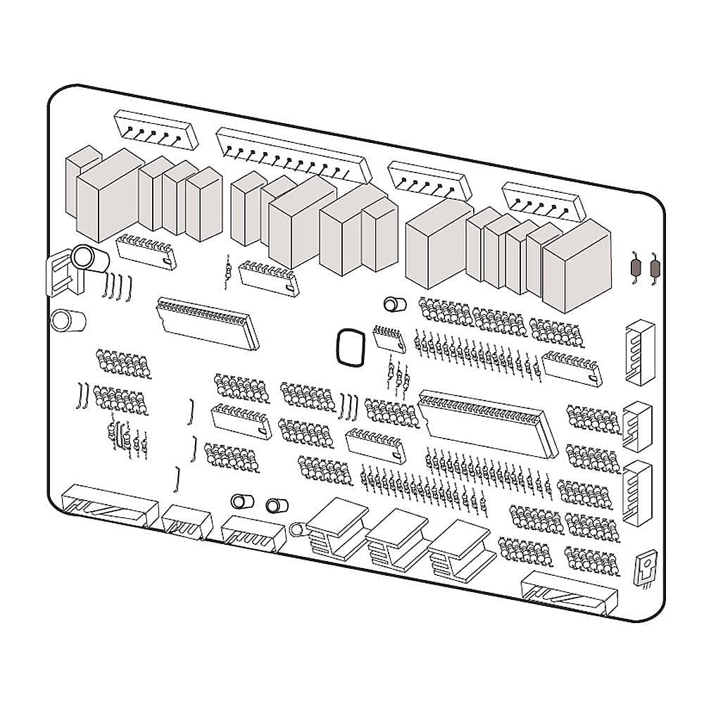 Photo of Samsung Part #da94-02663F, Refrigerator Electronic Control Board | 12.83 x 10.08 x 2.83 from Repair Parts Direct