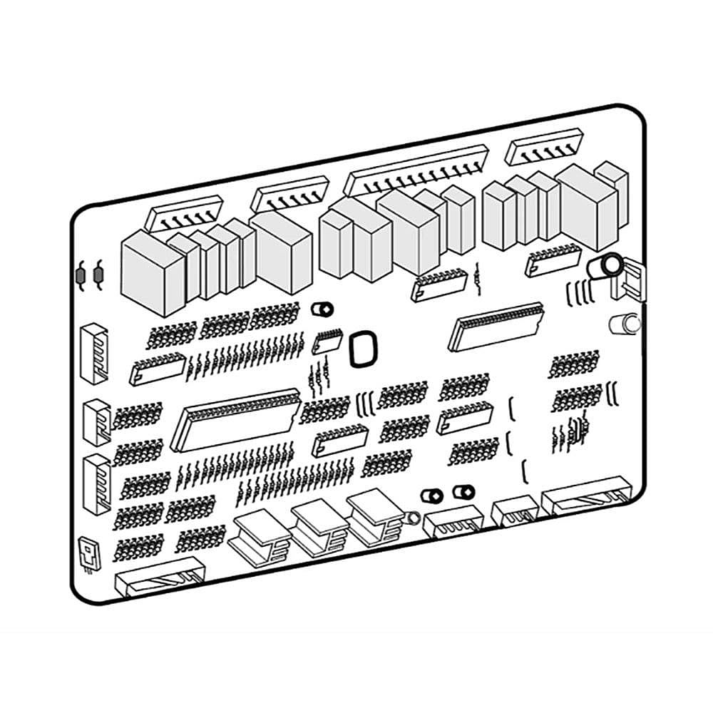 Part #da94-02862Br, Refurbished Refrigerator Electronic Control Board